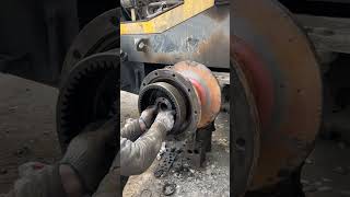 Installation of Forklift Tire and Axle automachine automobile automaticmachinery [upl. by Clarie]