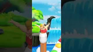 girl jumping game play with lady 🤣🤣🤣 jumping game play shorts funny [upl. by Aikrahs]