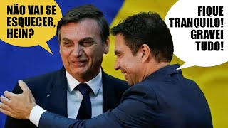 BOLSONARO É GRAVADO POR RAMAGEM COMBINANDO BLINDAGEM DO FLÁVIO [upl. by Gillmore]