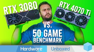 GeForce RTX 4070 Ti vs GeForce RTX 3080 10GB 50 Game Benchmark  1440p amp 4K [upl. by Martreb]