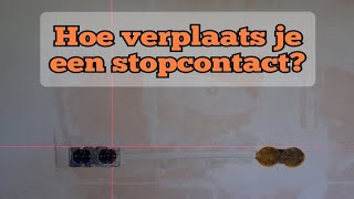 Hoe verplaats je een stopcontact wandcontactdoos  NAJI Installatietechniek [upl. by Eniamat231]