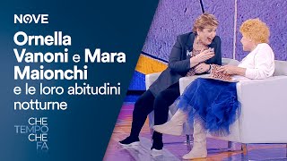 Che tempo che fa  Ornella Vanoni e Mara Maionchi e le loro abitudini notturne 😂😂 [upl. by Yehus]