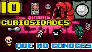 10 cosas que probablemente NO SABES de THE BINDING OF ISAAC AFTERBIRTH curiosidades [upl. by Dirtsa457]