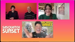 “SASQUATCH SUNSET” Cast Interview with Jesse Eisenberg Riley Keough Christophe ZajacDenek [upl. by Fenn260]