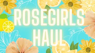 Rosegirls RTS Haul  March 2024 🍋🌴💛 [upl. by Richart]