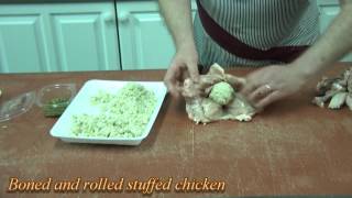 Boned and Rolled Stuffed Chicken [upl. by Gaither]