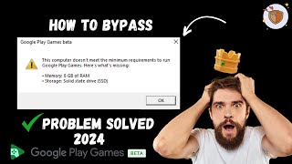 HOW TO BYPASS GOOGLE PLAY GAMES BETA SYSTEM REQUIREMENTS 2024 googleplaygamesbeta clashofclans [upl. by Annabella]