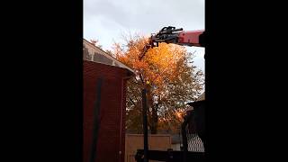 Tree Removal Technology Palfinger Grapple Crane Mounted To A Modified Kenworth Truck WOW [upl. by Uhsoj792]