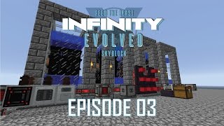 FTB Infinity Evolved Skyblock  03  WATER POWER EXPERT MODE [upl. by Nnasus]