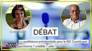 Débat sur la candidature Espoir RIC 2022 à la présidentielle avec Clara Egger et Étienne Chouard [upl. by Ilke]