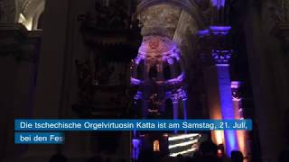 Orgelvirtuosin Katta spielt im Dom St Stephan in Passau [upl. by Aeel]