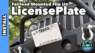 Flip Up License Plate Holder mounted on Fairlead [upl. by Mortie203]