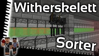 WitherSkelett Farm Mobsorter  Minecraft Redstone [upl. by Paulita]