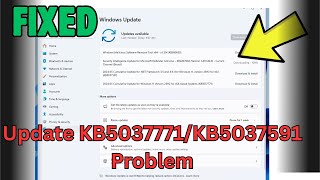 Fix Windows Update KB5037771 KB5037591 Not Installing On Windows 11 [upl. by Juanita618]