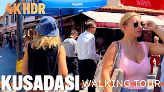 Kusadasi Turkey Captivating 4K HDR Walking Tour of Kusadasi City Center A MustSee Experience [upl. by Lletram]