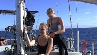 Scuba Diving The Great Barrier Reef Sailing SV Delos Ep 18 [upl. by Pool]