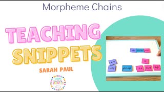 Morpheme Word Chain [upl. by Anaiek]