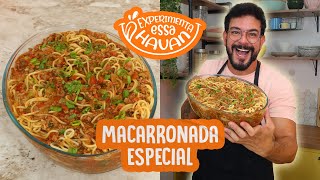 MACARRONADA DE CARNE MOÍDA ESPECIAL  FÁCIL RÁPIDA E DELICIOSA [upl. by Nisior125]