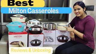 Best Milton Casseroles Unboxing amp Reviews  Latest Design Hot Pot  Top 5 Milton Insulated Casserole [upl. by Aihtnis]