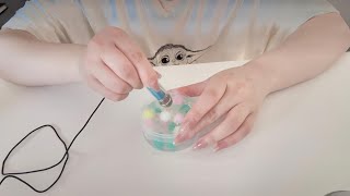 ASMR Mini mic in the slime 🫠 [upl. by Erick]