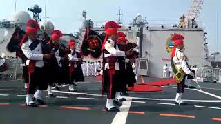 Affiliation of INS Kochi with JAK LI Regiment Mumbai [upl. by Dloreh350]