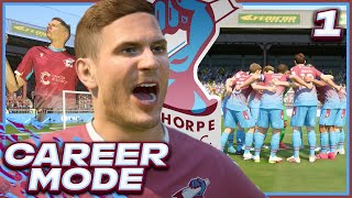 FIFA 22 SCUNTHORPE UNITED RTG CAREER MODE  1 LETS AV IT [upl. by Alahc]