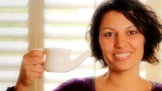 How to Use a Neti Pot or Nasal Rinse Cup [upl. by Eelyam566]