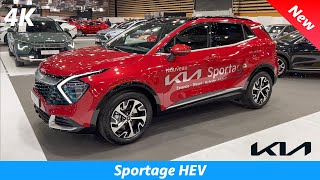 KIA Sportage HEV 2022  FIRST Look in 4K  Exterior  Interior details 16 TGDi 230 HP Price [upl. by Ahsaele846]