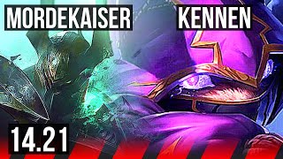 MORDEKAISER vs KENNEN TOP  KR Diamond  1421 [upl. by Bullen]