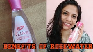 Benefits of Rosewater for Skin  Dabar Gulabari Rosewater  Dabar rosewater malayalam Review [upl. by Fleece]