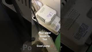 Testing condensate pump [upl. by Ivo]