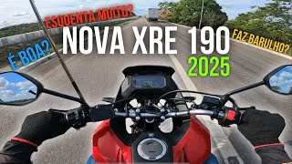 A HONDA XRE 190 2025 É BOA EM VIAGEM [upl. by Eiliah]