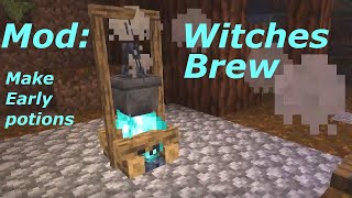 Witches Brew  Let´s make Potions Minecraft Mod From the Series Restarting Civilization shorts [upl. by Aeiram]