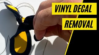 How I Removed Vinyl Decals From My Van Different Methods Tested [upl. by Einalem]