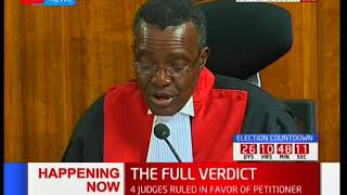 Chief Justice David Maraga on issues with irregularities and illegalities Part 2 [upl. by Ahsimik]