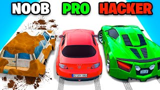 NOOB vs PRO vs HACKER su SUPER CAR 3D MACCHINE INCREDIBILI [upl. by Fernando]