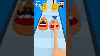 Tall Finger Runner Level167 fun mobilegame amogus shortsfeed crush shorts [upl. by Selrahc867]