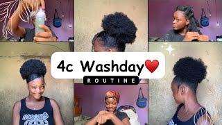 EASIEST 4C WASHDAY ROUTINEStart to Finish♥️ [upl. by Odnomyar]