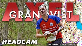 Headcam Orienteering Takeover AXEL GRANQVIST ⎸ Swedish League 5 M21 Elite [upl. by Terhune897]