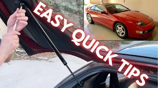 300ZX Z1 HATCH STRUT INSTALL [upl. by Iznekcam61]