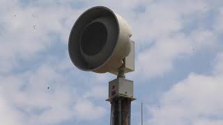 NEW Federal Signal 508 siren test alert  Moore Oklahoma 52519 [upl. by Zebedee77]