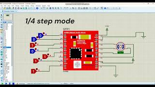 A4988 stepper motor driver in proteus [upl. by Attenehs]