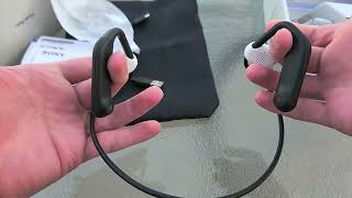 Sony float run headphone unboxing [upl. by Wendel]