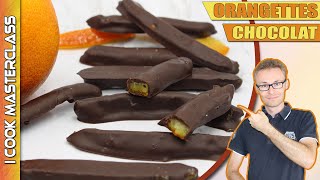 ✅LA MEILLEURE RECETTE DORANGETTES CHOCOLAT MAISON  Des orangettes confites au chocolat noir [upl. by Annayrb]