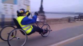 Freetrike Sarah handcycles the Exe Estuary Trail [upl. by Christel]