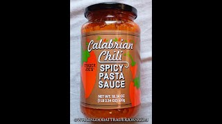 Trader Joes Calabrian Chili Spicy Pasta Sauce  Mini Review [upl. by Roselyn]