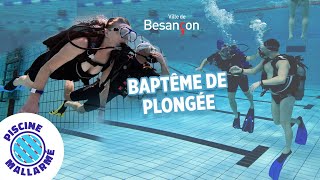 Baptême de plongée gratuit à Besançon Piscine Mallarmé [upl. by Helmer]