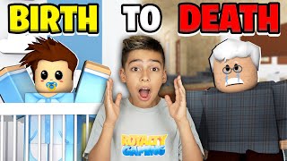 BIRTH to DEATH in Roblox Brookhaven Emotional Ending  Royalty Gaming [upl. by Wynne]