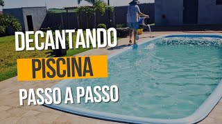 Como decantar piscina com clarificante [upl. by Rainah]