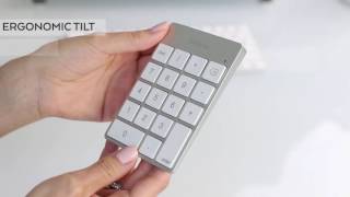 Slim Aluminum Wireless Keypad [upl. by Eisen]